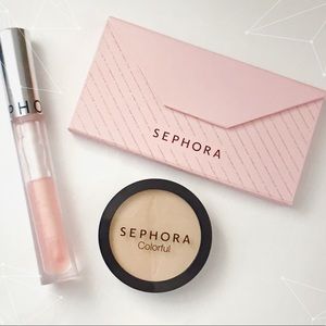 Sephora Highlighter/Eyeshadow/Gloss Makeup Bundle